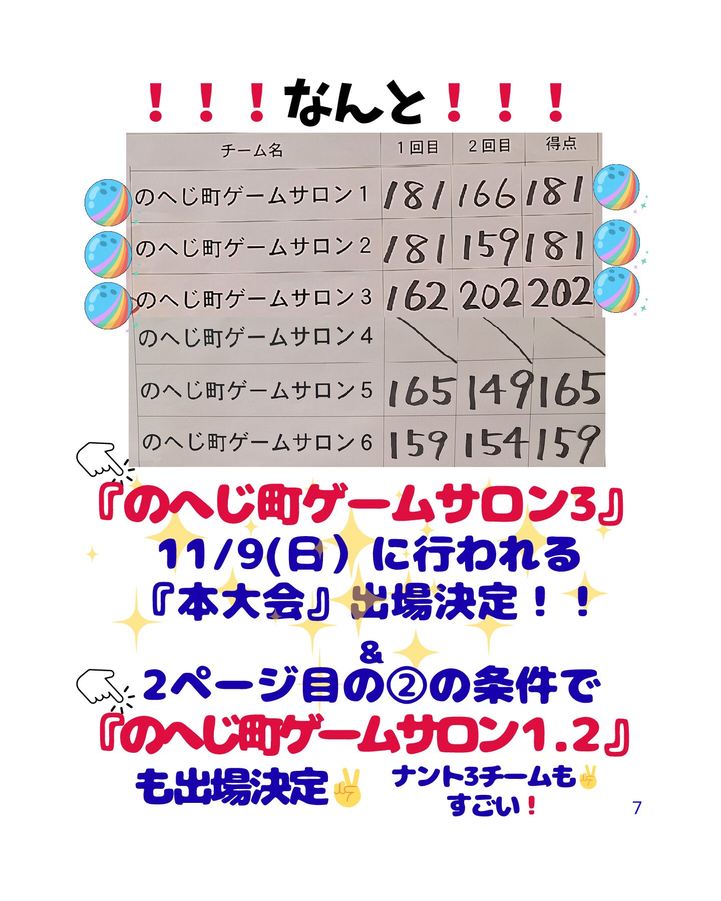 【本大会決定情報】シニアボウリングゲーム大会～本大会出場決定のお知らせ～